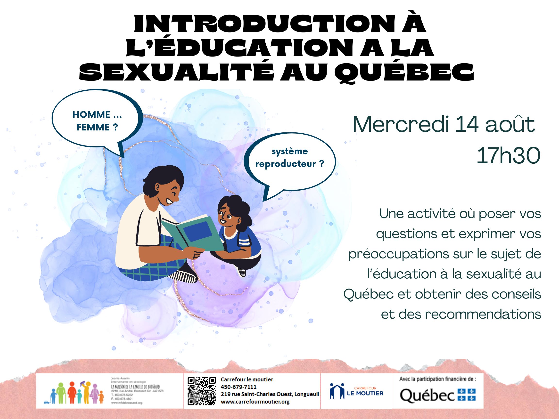 Introduction à Léducation à La Sexualité Carrefour Le Moutier